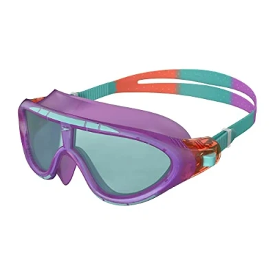 Image of Speedo Unisex Biofuse Rift SwiMing Goggles, Mask, Anti fog, Easy Adjustment, leak, Orchid/Soft Coral/Peppermint, One Size