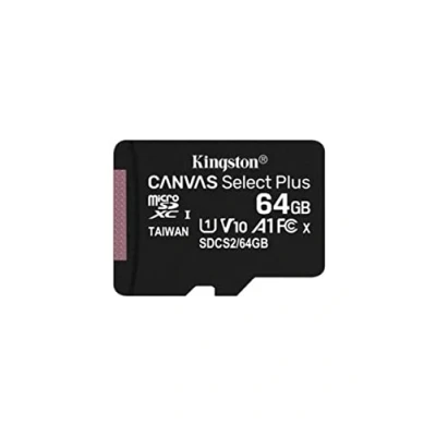 Image of Kingston Canvas Select Plus microSD Card SDCS2/64 GB Class 10 (SD Adapter Included)