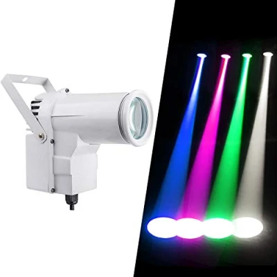 Image of 12w RGBW DMX Pinspot Light Disco Ball Spotlight, Mirror Led Spot Light, Pinspots Narrow Beam Spotlight for Balls