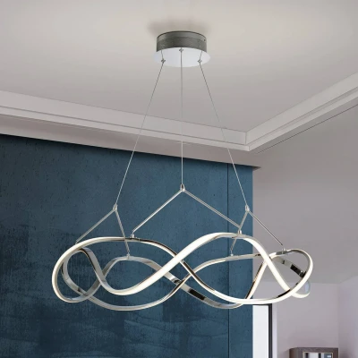 Image of Molly Integrated LED Pendant Light, Chrome