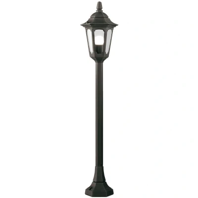 Image of Parish 1 Light Outdoor Pillar Lamp Black IP44, E27