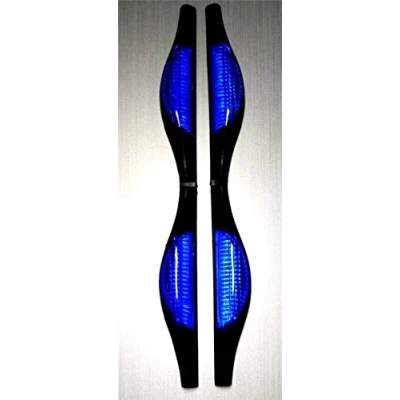 Image of Car Door Guard Protectors Edge Strip Reflectors Blue Bump Safety Stopper