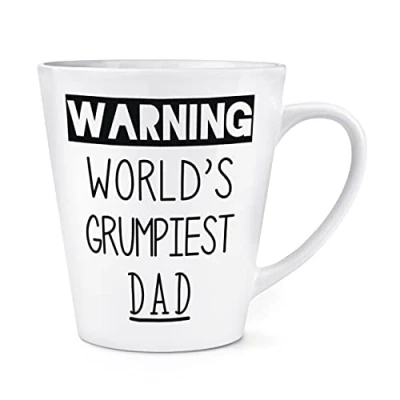 Image of Warning World&#039;s Grumpiest Dad 12oz Latte Mug Cup