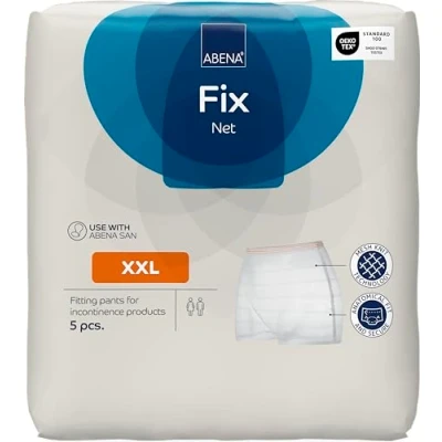 Image of ABENA Net XXL Disposable Underwear Pack of 5 Pants for Fixing Incontinence Products and Pads Can Be Used As Postpartum Maternity