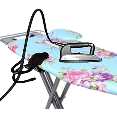 Image of AUXPhome Universal Steam Iron Cord Holder Minder Prevents Ironing or Tripping Over The Cord/Prevents tangling of While No More Worries! Irons, Board