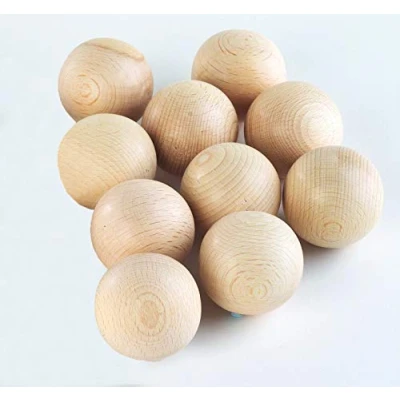 Image of TickiT 73944 Wooden Heuristic Balls 60mm, Pack of 10