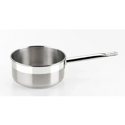 Image of Braisogona Professional Stainless Steel Saucepan with Long Handle, 16 cm