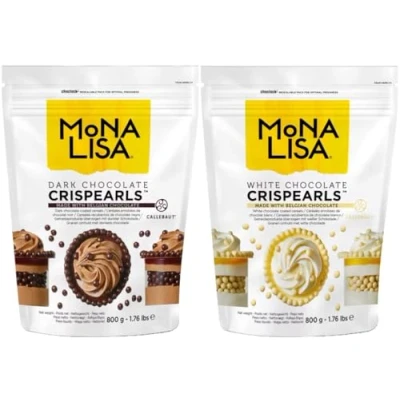 Image of Parkers Callebaut CRISPEARLS Bundle 2 x 800g (DARK and WHITE)