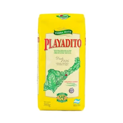 Image of Playadito Yerba Mate Tea with Stems (Con Palos) (2 x 500gr)