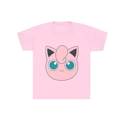 Image of Pokémon T Shirt Girls Jigglypuff Tshirt Gamer Tee Official Merchandise Pink 12 13 Years