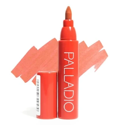 Image of Palladio Lip Stain, Hydrating and Waterproof Formula, Matte Color Look, Longlasting All Day Wear Color, Smudge Proof Natural Finish, Precise Chisel Tip Marker, Rose