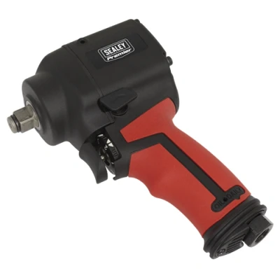 Image of Sealey Premier Air Impact Wrench 1/2&quot;Sq Drive Stubby Twin Hammer