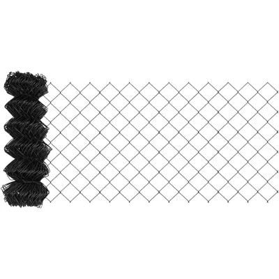 Image of vidaXL Chain Fence Grey 0.4 x 25 m Steel