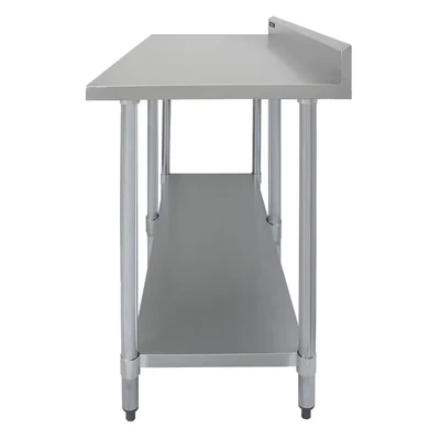 Image of MonsterShop Commercial Stainless Steel Catering Table 7ft Wide
