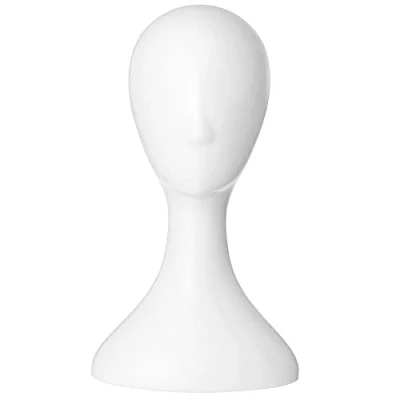Image of SpirWoRchlan Mannequin Head Lady Tall Plastic Wig Female Model White