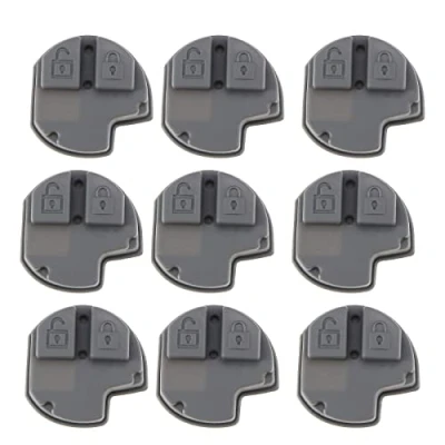 Image of OTOTEC 2PCS 2 Button Car Key Rubber Pad Compatible with Swift Vitara Jimny Alto Smart Remote Case Shell Cover Replacement Fob Protector