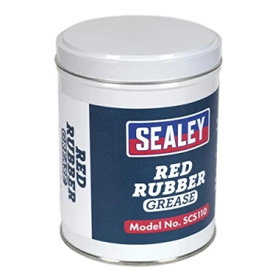 Image of Sealey SCS110 Red Rubber Grease 500g Tin