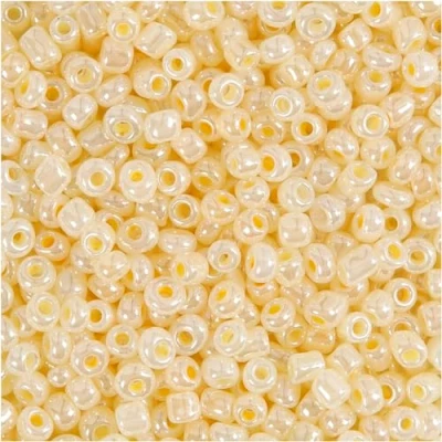 Image of Creativ Company 682731 25 Piece Rocaille Seed Beads, Ivory