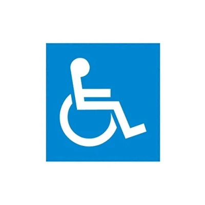 Image of Simply ST19 Disabled Adhesive Sticker Card, Blue