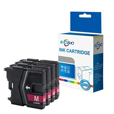 Image of ECSC Compatible Ink Cartridge Replacement for Brother MFC J220 J265W J410 DCP J125 J315W J415W J515W LC 985M (Magenta, 4 Pack)