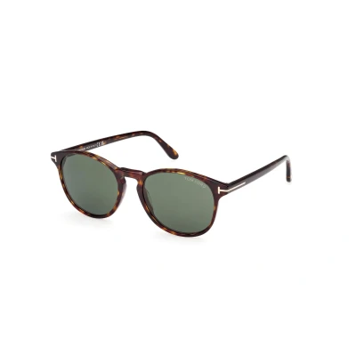 Image of TOM FORD Man FT1097 LEWIS 52N Sunglasses Plastic Havana Green Roundabout Normal