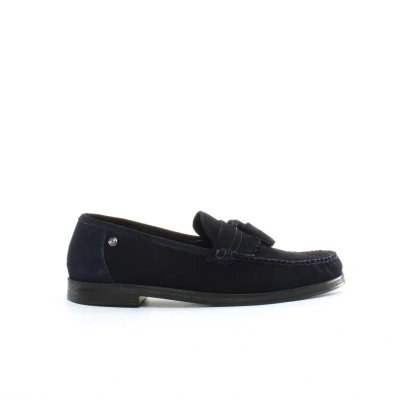 Image of Ben Sherman Bedford Slip On Blue Suede Leather Mens Shoes BEN3386 S13