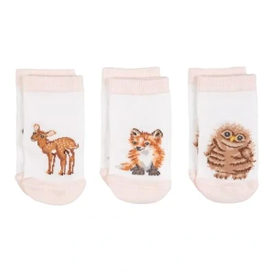 Image of Wrendale Designs Little Forest Baby Socks Set 6 12 Months