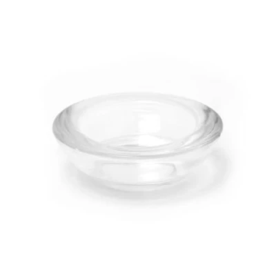 Image of Clear Glass Tea Light Holder Round Tealight Candle Votive Pot