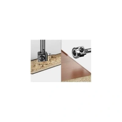 Image of Festool 499807 Turning Plate Chamfer Cutter HW S8 45 D27 12x12 KL For OF 1010, OFK 700, MFK 700