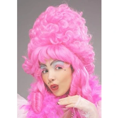 Image of Magic Box Deluxe Pink Panto Dame Pompadour Wig