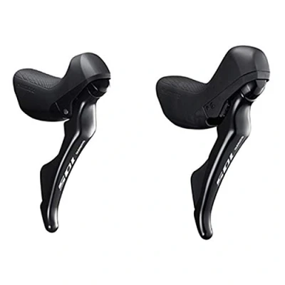 Image of SHIMANO 105 ST R7000 Double Mechanical 11 Speed STI levers, Pair, Black