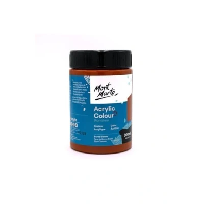 Image of MONT MARTE MSCH3014 Burnt Sienna Acrylic Paint 300ml