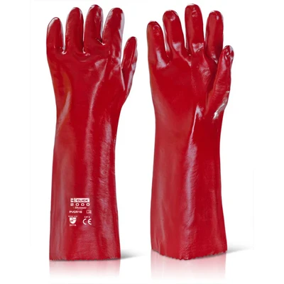 Image of PVC Gauntlet Red 18 Pack of 10
