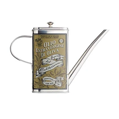 Image of World of Flavours Italian Stainless Steel Oil Can Drizzler