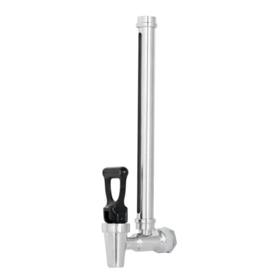 Image of BOKKRALL 7 Inch 304 Stainless Steel Sight Glass Spigot Clear View Water Level with Red Floating Ball, Compatible 1.5,2.25 Gallons Berkey, Doulton, Waterdrop, Purewell Gravity Filter(7 Inch)