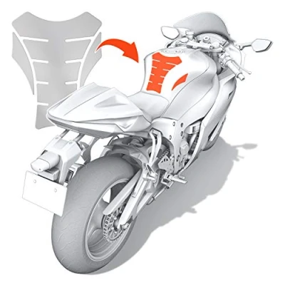 Image of Luxshield Motorcycle Tankpad Scratch protection film for tank Transparent Glossy &amp; self adhesive