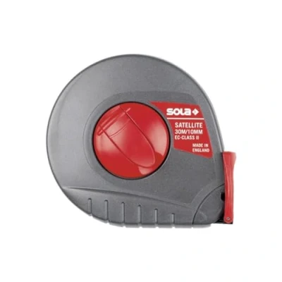 Image of Sola 50056101 &quot;Satellite ST 30&quot; Tape Measure, Black/Red, 30 m