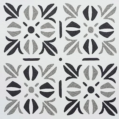 Image of d c fix self Adhesive Floor Tiles Cubia Pattern Patterned 11 Pack 30,5 cm x Peel and Stick Vinyl Stickers for Bathroom &amp; Kitchen