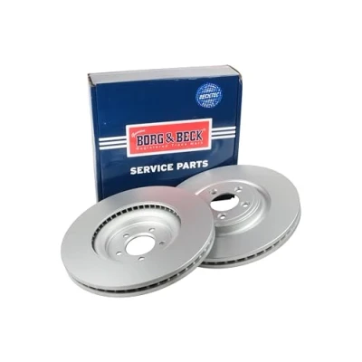 Image of Borg &amp; Beck BBD4731 Brake Disc Pair (Front): Jaguar XF, XJ 08