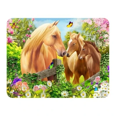 Image of 3D LiveLife Magnet Greener Pastures from Deluxebase. Lenticular Horse Fridge Magnet. Magnetic decor for kids and adults with artwork licensed renowned artist, Michael Searle