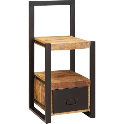 Image of vidaXL Valet Stand 40x40x90 cm Solid Rough Wood Mango