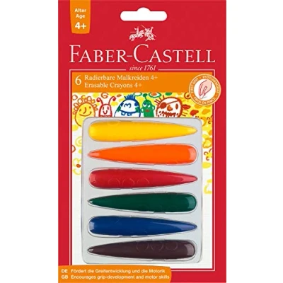 Image of Faber Castell 120404 Crayons Finger Shaped for Ages 4 and Above