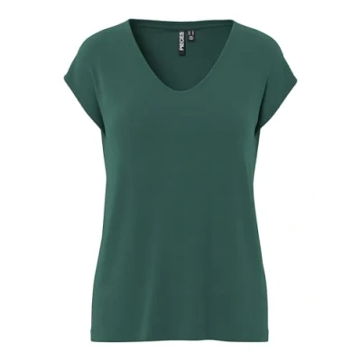 Image of PIECES Women&#039;s Pckamala Tee Noos Bc Top, Trekking Green, M