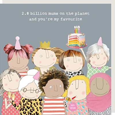 Image of Rosie Made A Thing You&#039;re My Favourite Mum Birthday Card Humour Greeting Cards GFR22,beigebrownyellowgreypeach,14.5cm x 14.5 cm