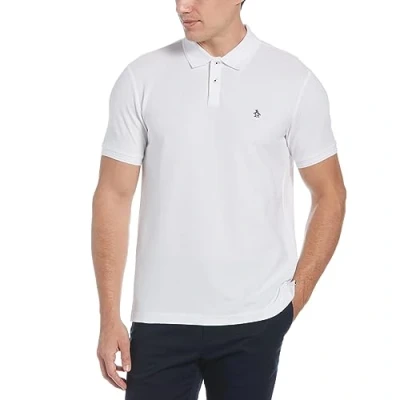 Image of Original Penguin Daddy Polo shirt, Men&#039;s, Size: Medium, Bright white