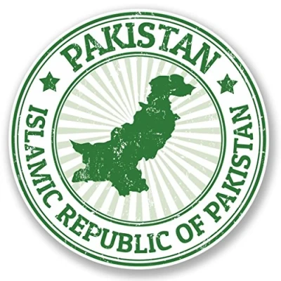 Image of 2 x 15cm/150mm Pakistan Vinyl SELF Adhesive Sticker Decal Laptop Travel Luggage Car Bike Sign Fun #4778