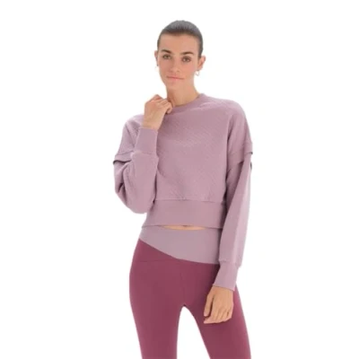 Image of Dagi Women&#039;s Long Sleeve Standing Collar Sweatshirt, Fliederfarben, XL
