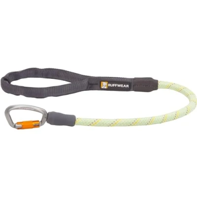Image of RUFFWEAR Knot a Long Short Dog Lead, No Pull 0.7m Leash with Padded Handle, Lightweight &amp; Heavy Duty Anti Tangle Training Secure Locking Carabiner, Moss Green