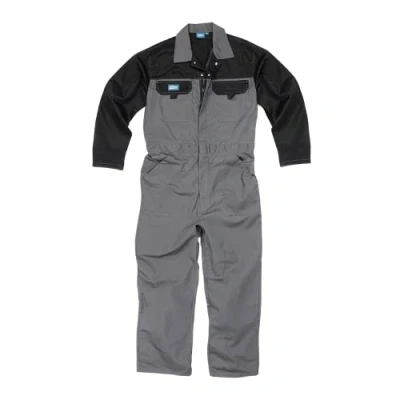 Image of Tough Grit Zip Front Coverall Charcoal S