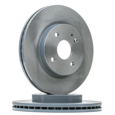 Image of DF7133251, DF7133251A Brake disc FEBI BILSTEIN 108431 Front Axle 258mm 23mm 4 Hole 100mm internally vented Coated MAZDA: 2 Hatchback, Saloon